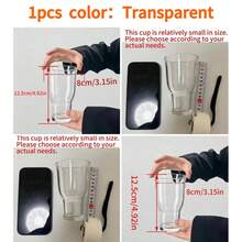1pc High-Quality Juice Glass Cup, Torch Shaped Beverage Glass, Suitable For Cocktail, Sparkling Water, Creative Mocktail Cups, Ideal For Home Gatherings Or Restaurants - Multicolor - View 16