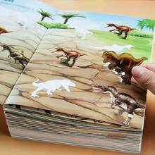 2 Dinosaur Sticker Books For Kids, Peel And Stick Activity Book For Travel, Educational Activity Book For Preschool Learning | Perfect Travel Toy, Birthday Gift For Boys & Girls - 2 Random Dinosaur Sticker Books - View 11