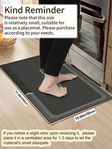 1pc Rubber Material Kitchen Runner Rug, Colorful Geometric Print Pattern, Nordic Luxury Style Kitchen Mat, Long Runner Rug Laundry Room Rug, Thick Fabric With Comfortable Foot Feel, Easy To Clean, Machine Washable, Hand Washable, Practical Entryway Door Mat Home Decor Rug, Room Decoration, Suitable For Dining Room, Kitchen, Laundry Room, Indoor Doorway And Other Indoor Areas - Dark Grey - View 16
