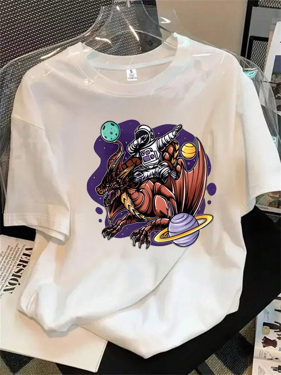 Halloween Graphic T-Shirt - White - View 1