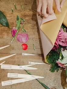 Floral Foam Flower Arrangement Support Tube Small Test Tube Rack Fixing Tool Plastic Water Pipe Vase - White - View 3