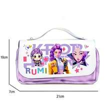 K-POP 3-Layer Pencil Case, Large Capacity Stationery Storage, Multi-Layer Pencil Case Suitable For Elementary And Middle School Students, With Cartoon Print, 3 Styles Available, Large Capacity - Single Piece - View 2