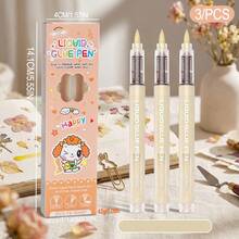 Holiday Greeting Card Postcard Glue Pen, Direct Liquid Quick-Dry Dot Glue Pen For Scrapbooking, Multi-Functional Portable Liquid Student DIY Card Handmade Pen-Style Glue - Multicolor - View 20