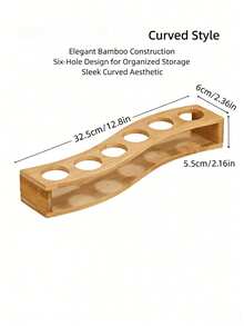6-Slot Whiskey Glass Holder, Straight/Curved Styles, Party Bar Glass Storage Tray, Whiskey Glass Display Rack, Essential For Party Atmosphere, Bar Commercial/Home Multi-Function Cup Holder, Suitable For Whiskey And Tequila Lovers - View 15