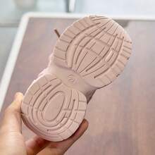 1 Pair Fashionable Baby Sneakers, Soft Breathable Fabric, Lightweight Cushioned Anti-Slip Sole, Caring For Baby's Little Feet. Multiple Colors Available, Suitable For Running And Jumping, Must-Have For Cute Babies! - Pink - View 6