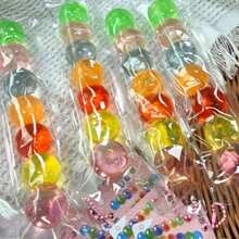 1pc Transparent Water Ball Squishy, Soft Stretchy TPR Stress Relief Squeeze, Sensory Anxiety Relief Item For Teens & Adults, Desk Decor & Party Favor - Multicolor - View 5