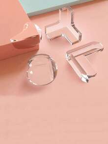 Transparent Silicone Table Corner Protector - Soft Anti-Collision Right Angle Cover - Glass Cabinet Corner Guard - A - View 2