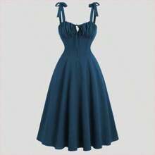 Women Midi Dresses - Blue-green Water - View 1