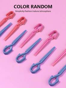 10pcs Mixed Color Anti-Overflow Nail Positioning Clips, Manicure Glue Application Fixing Clamps, Reusable Design, Nail Polish Application Finger Protector, Prevent Edge Overflow And Skin Staining - Multicolor - View 6