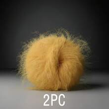2 Packs Long Hair Mohair Chunky Yarn Balls - Soft Skin-Friendly Faux Fur Thread, Handmade DIY Wool Yarn, Sweater Crochet & Knitting - Ball Of Yarn - View 7