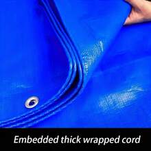 [Waterproof Tarp] 1pc PE Waterproof Tarp Durable | Transparent Breathable Polyethylene | Waterproof | Outdoor Garden, Camping, Yard Fence, Plant Protection, Car Cover - A - View 11