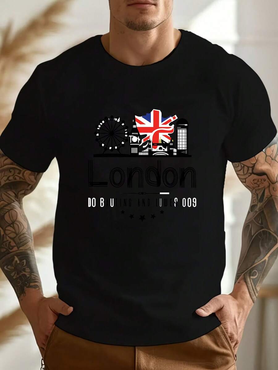 Men T-Shirts - Black - View 1