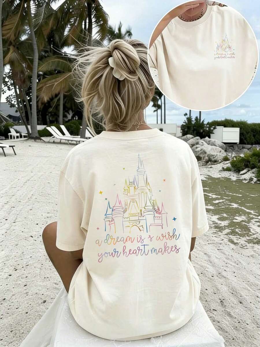 Minimalist. 100% Cotton. 1pac2026 New Women's Summer T-Shirt With Round Neck - Ideal T-Shirt For Fashion Lovers. Spring Summer Top - 白色 - 查看 1