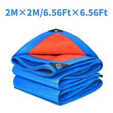 [Waterproof Tarp] 1pc PE Waterproof Tarp Durable | Transparent Breathable Polyethylene | Waterproof | Outdoor Garden, Camping, Yard Fence, Plant Protection, Car Cover - A - View 5