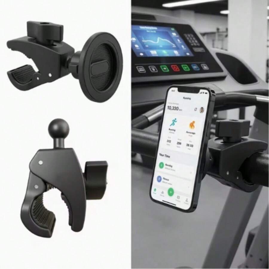 Soporte Magnético de Anillo para Teléfono/Tableta de Escritorio & Coche - Negro - Ver 1