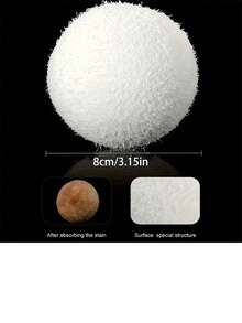 2 piezas Bolas de limpieza de piscina reutilizables, adecuadas para piscinas, spas, jacuzzis, absorben el aceite y el sarro en jacuzzis, lavables, para el mantenimiento de piscinas y spas, diseño esférico - A - Ver 8
