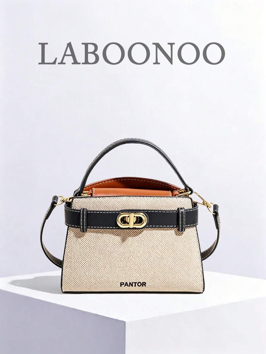 Fashionable Casual Versatile Portable Shoulder/Crossbody/Handheld Contrasting Color Women Small Square Bag - Blue - View 1