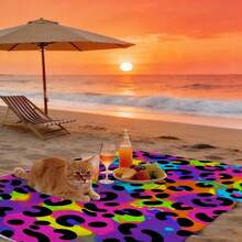 1 buah Handuk Pantai Motif Leopard Klasik, Handuk Kolam Renang Mikrofiber Tahan Pasir, Cepat Kering, dan Menyerap Air, Motif Hewan, Ringan, Aksesori Pantai untuk Perjalanan Musim Panas, Berenang, dan Perjalanan. - G - View 6