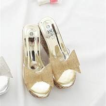 Women Platforms & Wedge Sandals - Gold - View 4