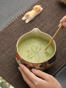 1pc/6pcs Premium Gift Box Set Fire-Stone Matcha Whisk Set-Including Matcha Whisk,Spoon And Stainless Steel Screen,Traditional Japanese Matcha Tea Ceremonies, And Daily Use,Complete Preparation Set Suitable As Good Gift For Tea Lovers, Beginners - Multicolor - View 5