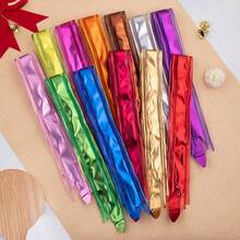 10Pcs Drawstring Bows With Gold Trim, Spring Gift Wrap Decorative Bows, Ribbon Bows For Birthday Wedding Easter Gift Basket Packaging, - Multicolor Matte - View 7