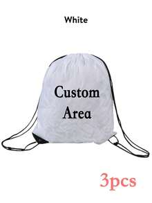 Custom Drawstring Backpack, Personalized Photo Drawstring Gym Bag, Multiple Colors Available, Sackpack For Travel Fitness Daily Use, School Supplies - Multicolor - View 20