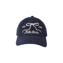 Korean-Style Polka Dot Bow Embroidered Baseball Cap For Women, Spring And Summer  Fashion Soft-Top Baseball Cap, Sweet And Versatile Hat KTRZ - Màu be - Xem 3