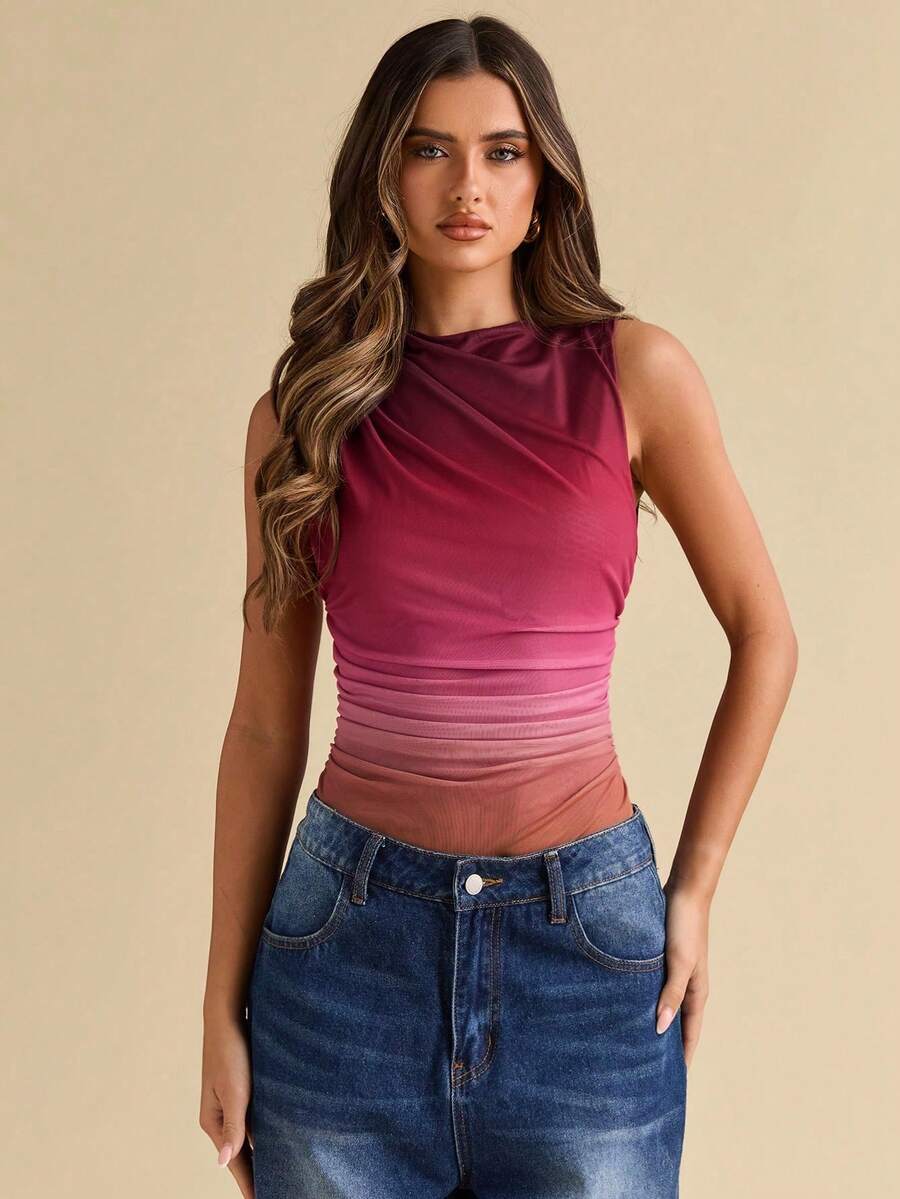 Body sin mangas con estampado floral para mujer, para el verano - Multicolor 4 - Ver 1