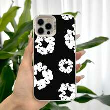 Phone Black Flower Luxury D-Denims-Tears Phone 17 16 15 14 13 12 11 Pro X XR 8 Plus Anti Fall Matte Back Coverlong Sleeve Tops - 款式1(1pc) - 查看 10