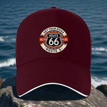 Ships In 24 Hours (DE/FR/ES/IT) | Retro "GET YOUR KICKS" Urban Culture Logo Cap – Lightweight, Durable, Adjustable Polyester | Unisex, Stylish, Casual, All Seasons - B - View 6