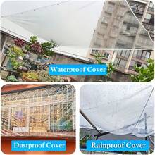 Thickened Transparent Waterproof Tarpaulin, Including PVC Windproof Fabric And Sealing Ring, Is Windproof, Rainproof, Dustproof And Snowproof, Suitable For Outdoor Gardens, Patios, Chicken Coops, Porches And Other Scenarios. - A - View 3