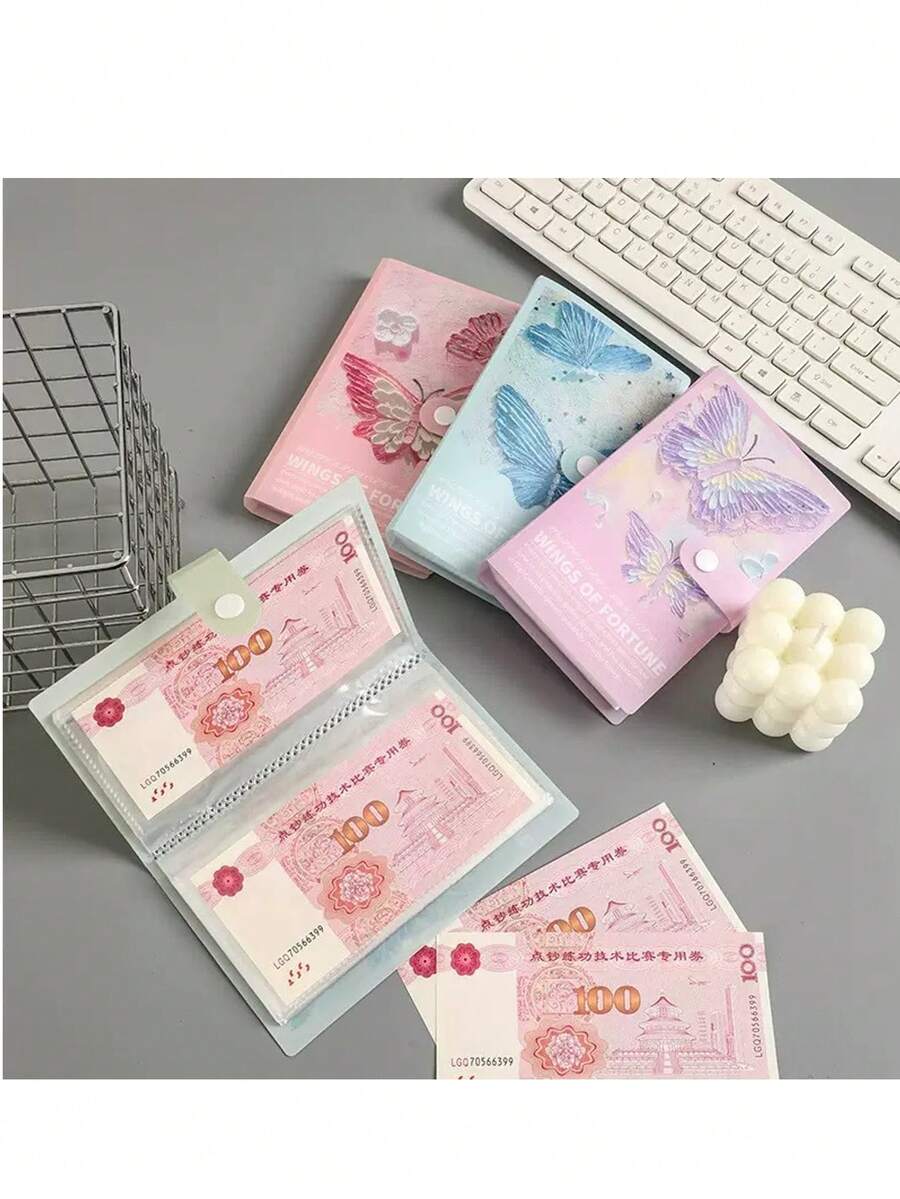 Album Koleksi Uang Kertas Baru 2026, Dengan Amplop, Buku Penyimpanan Koin & Uang Kertas, Binder Pengelola Uang Tunai Multifungsi, Desain Persegi Panjang, Uang Kertas Tidak Termasuk, Cocok Untuk Hadiah Tahun Baru, Hari Valentine, Paskah - beraneka warna - View 1
