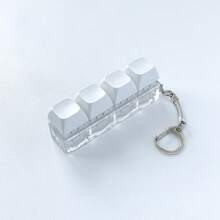 1pc 4-Key Keyboard Pendant Stress Relief Toy, Finger Keyboard Toy, Multiple Colors Available, Relieve Stress, Neutral Style Keychain Pendant Decoration, Adult & Teen Sensory Toy, Fun Desk Decor - Multicolor - View 17