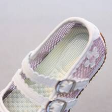 Children's Breathable Mesh White Shoes, Princess Style Toddler Slip-On Sandals - Pink - View 7