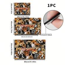 1pc, Home Decor, Puppy Pattern Print, Diatomaceous Earth Rug, Easy To Clean, 3D Print Rectangular, Suitable For Doorway, Living Room, Kitchen, Bedroom, Hallway, Bathroom, Laundry Room - Polyester Rug, Suitable For Indoor And Outdoor Home Decor - Multicolor - View 8