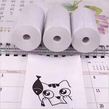 4pcs Instant Camera White Thermal Paper, Colorful Thermal Printing Paper 57*30 For Instant Camera, Mistake Corrector Machine, Continuous Printing Paper Without Adhesive - View 5