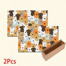 1pc, Home Decor, Dog Pattern Print, Diatom Mud Rug, Easy To Clean, 3D Print Rectangular, Suitable For Doorway, Living Room, Kitchen, Bedroom, Hallway, Bathroom, Laundry Room - Polyester Rug, Suitable For Indoor And Outdoor Home Decor - Multicolor - View 12