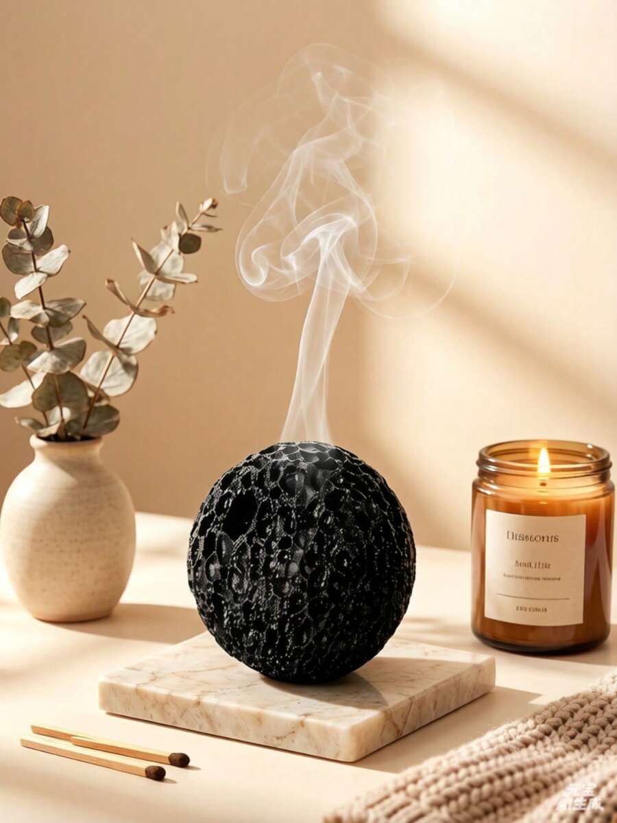 Bolas de Piedra Volcánica Porosa Natural, Piedras Decorativas Multifuncionales para Aromaterapia, Absorción de Aceite en Barbacoas y Paisajismo de Acuarios, Adecuadas para Difusión de Aceites Esenciales, Tanques de Peces y Macetas de Flores - Modelo regular - Ver 1