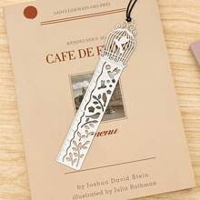2 PIEZAS Marcapáginas de metal hueco y exquisito - Personalizado con regla de escala, papelería creativa - Marcapáginas minimalista, elegante y lindo, regla hecha a mano - Marcapáginas ideal para estudiantes - A - Ver 2