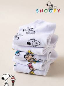 10/5/1 Paar Snoopy Herren Kurzsocken, Welpenmuster Niedrige Socken, Schweißabsorbierend Lässig Vielseitig Mode Sport Socken, Cartoon - Verschiedenfarbig - Übersicht 7