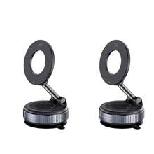 1pc 360° Rotating Mechanical Vacuum Suction Cup Car Phone Holder, Magnetic Phone Stand, Suitable For IPhone, Android Phones, Navigation, Birthday Gift, Family & Friends, Car Accessories - Multicolor - View 19