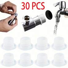 30pcs Faucet Sealing Insert 1/2 Inch Silicone Leak Proof Gaskets For Angle Valve Faucet Hose Connector Plumbers Tape Alternative - Default - View 4