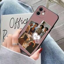1 pieza Funda de teléfono de TPU líquido, funda de teléfono con imagen personalizada, funda blanda con patrón personalizado, funda de teléfono para parejas, personalización de fotos antideslizante de alta definición, diseño antideslizante y grueso, impresa con vida, familia, flores beige y otras fotos variadas, elegante y de moda, colores ricos, versátil, personalización única, compatible con iPhone, serie Galaxy y otros modelos. - Negro - Ver 5