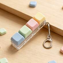 1pc 4-Key Keyboard Pendant Stress Relief Toy, Finger Keyboard Toy, Multiple Colors Available, Relieve Stress, Neutral Style Keychain Pendant Decoration, Adult & Teen Sensory Toy, Fun Desk Decor - Multicolor - View 10