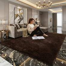 Luxury Shaggy Rug For Living Room Or Bedroom 2.00 X 1.40 - Rust Brown - View 2