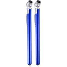 2026  2pcs 10-100PSI Dual Head Stainless Steel Truck Pen Tyre Tire Air Pressure Gauge Grip Air Gauge For Bike ATV Car SUV Large Vehicle Tester Blue - Blue - View 1