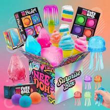 2026 New Ne EDoh - Food & Jellyfish Shaped Squishies, Swirl & Fuzz Stress Balls, Sensory Toys Anxiety & ADHD, Party Favors - 白色 - 查看 1