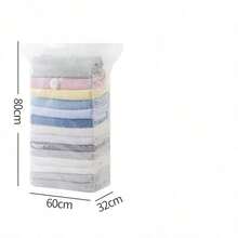 6pcs Vacuum Compression Bags, Large Thickened Clothing Storage Bags (No Vacuum Cleaner Needed To Compress), Suitable For Travel Storage, Closet Bedding, Clothing Organization, Storage Bags, Compression Bags, Dorm Storage - Multicolor - View 21