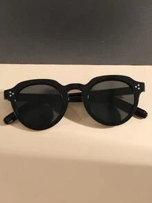 1 Pair Women's Round Rivet Thickened Retro Versatile Street Style Fashion Fashion Glasses - Multicolor - View 5