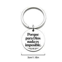 1pc Spanish Inspired Keychain, Religious Quote, Believer Gift, Perfect Gift, With Ring Clip Accessory, Suitable For Men And Women - D - View 9